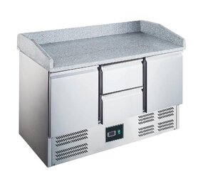 Saro Pizza preparation table with glass top model es 90