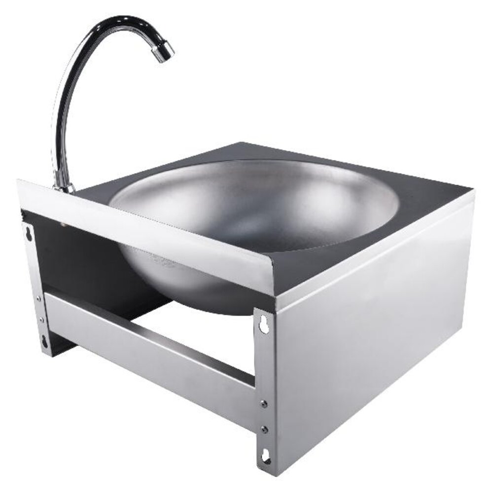 Saro Handwastafel met kniebediening, model justin | 353-1007