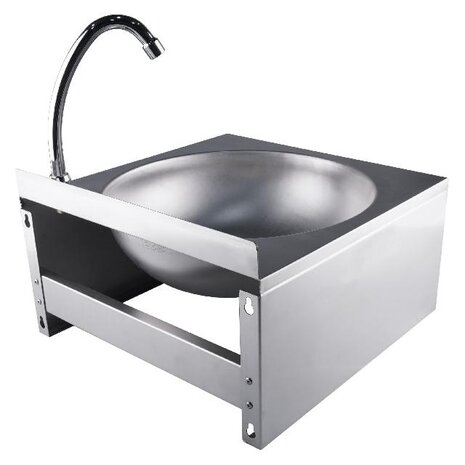 Saro Handwastafel met kniebediening, model justin | 353-1007