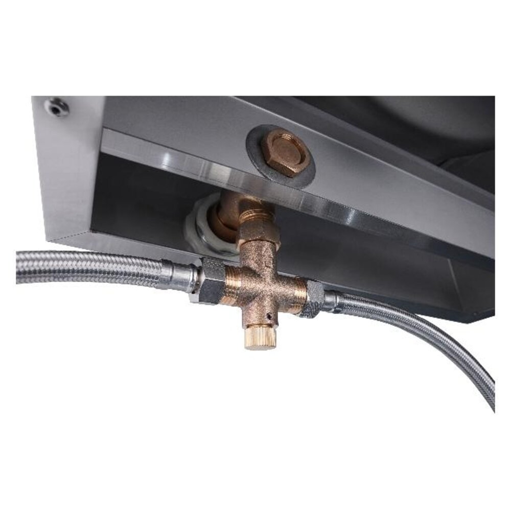 Saro Handwastafel met kniebediening, model justin | 353-1007