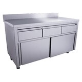 Saro Schuifdeurkast - 3 lades.1600x700mm met opstand