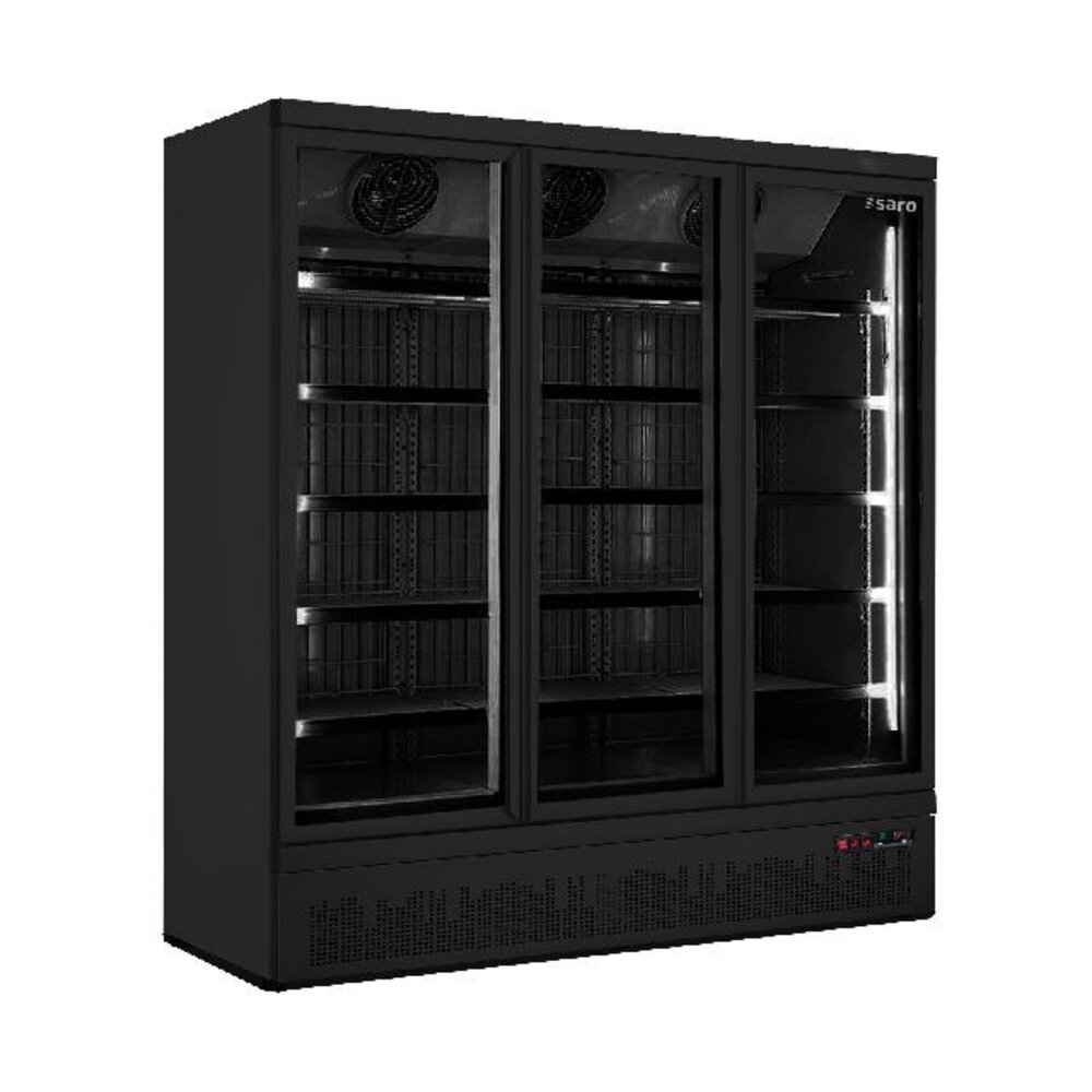 Saro Freezer with glass door - black model gtk 1480 s | 453-10251 Saro Freezer with glass door - black model gtk 1480 s | 453-10251