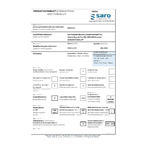 Saro Koelkast model mm5 a po | 486-4010 Saro Koelkast model mm5 a po | 486-4010