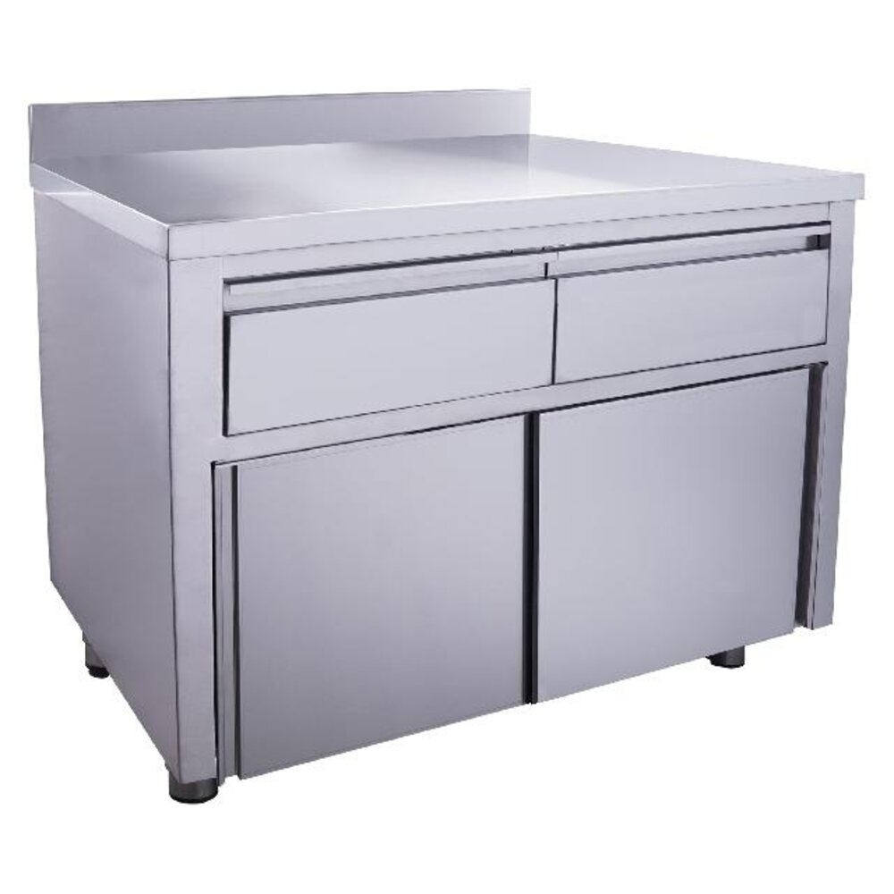 Saro Schuifdeurkast - 2 lades 1200x700mm met opstand | 700-2305 Saro Schuifdeurkast - 2 lades 1200x700mm met opstand | 700-2305