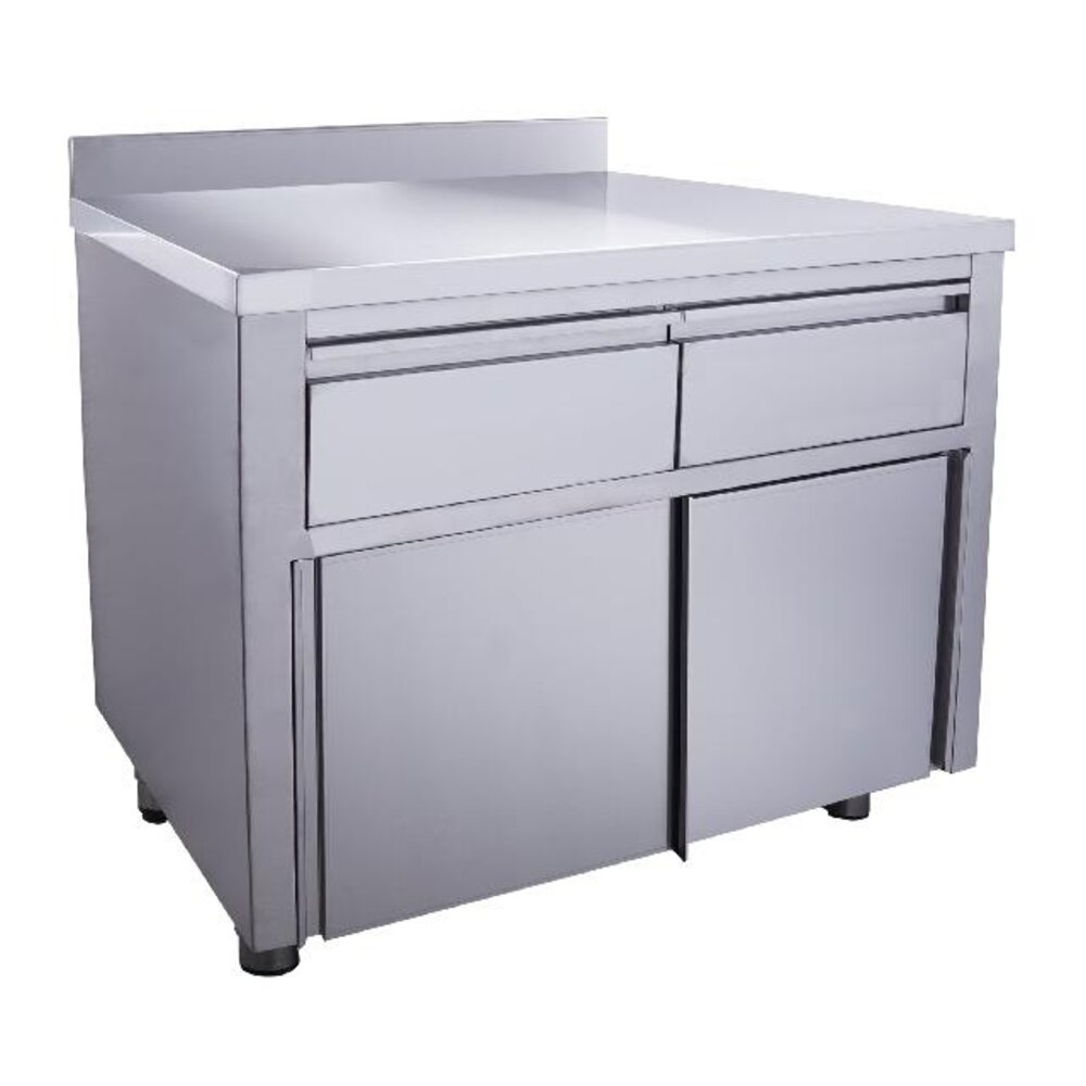 Saro Schuifdeurkast - 2 lades 1000x700mm met opstand | 700-2300