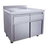 Saro Schuifdeurkast - 2 lades 1000x700mm met opstand