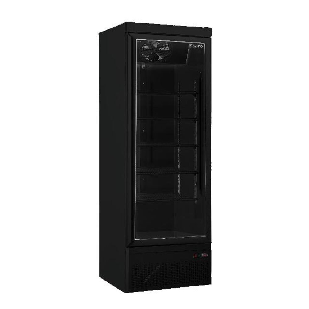 Saro Koelkast met glazen deur - zwart model gtk 600 | 453-1015 Saro Koelkast met glazen deur - zwart model gtk 600 | 453-1015