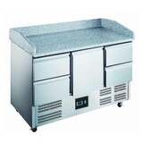 Saro Pizza preparation table with glass top model es 90 Saro Pizza preparation table with glass top model es 90