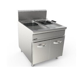 Saro Gasfriteuse 2 x 22 l lq - model lq   flg2v22 Saro Gasfriteuse 2 x 22 l lq - model lq   flg2v22