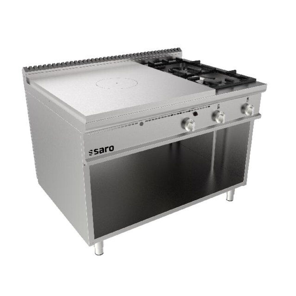 Saro Kookplaat kachel open onderbouw + 2 branders lq - | 423-8115