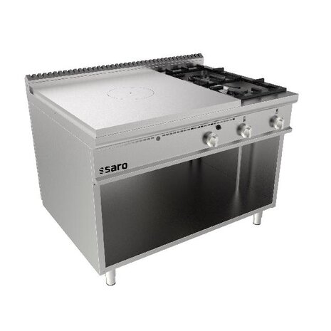 Saro Kookplaat kachel open onderbouw + 2 branders lq - | 423-8115