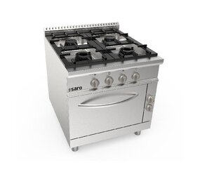 Saro Gasfornuis + elektrische oven 4 pits lq - model lq Saro Gasfornuis + elektrische oven 4 pits lq - model lq