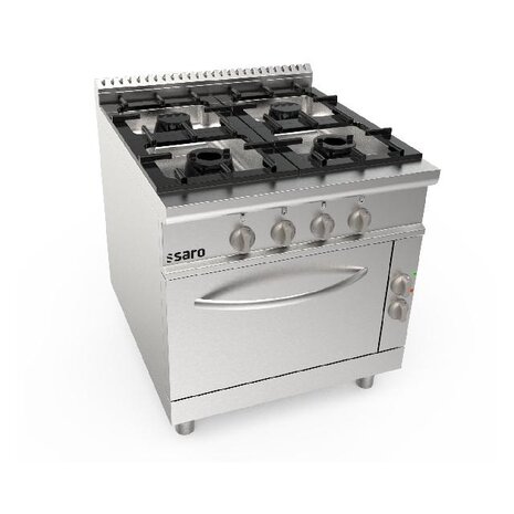 Saro Gasfornuis + elektrische oven 4 pits lq - model lq | 423-8025 Saro Gasfornuis + elektrische oven 4 pits lq - model lq | 423-8025