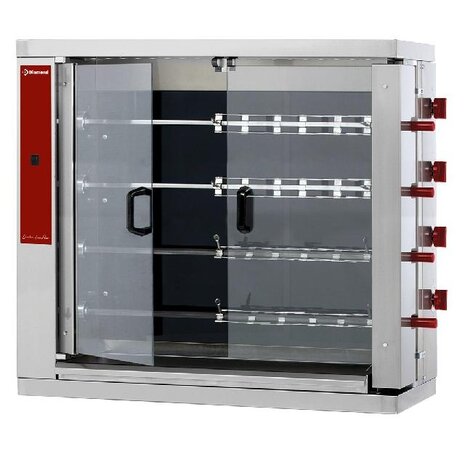 Diamond Vitroceramisch kippenspit, 4 spitten (24 kippen) | RVE/4C-CM Diamond Vitroceramisch kippenspit, 4 spitten (24 kippen) | RVE/4C-CM