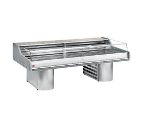 Diamond Gekoelde vitrine toonbank met ruit   self-service  , op sokkels Diamond Gekoelde vitrine toonbank met ruit   self-service  , op sokkels