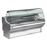 Diamond Gekoelde vitrinetoonbank met gebogen ruiten, met reserve Diamond Gekoelde vitrinetoonbank met gebogen ruiten, met reserve