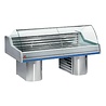Diamond Gekoelde vitrine toonbank met gebogen ruit, op sokkels | SG20B/B1-R2 Diamond Gekoelde vitrine toonbank met gebogen ruit, op sokkels | SG20B/B1-R2