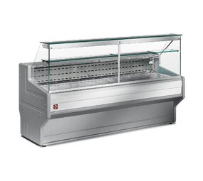Diamond Gekoelde vitrinetoonbank met rechte ruit 90°, met reserve Diamond Gekoelde vitrinetoonbank met rechte ruit 90°, met reserve