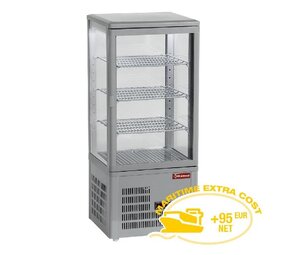 Diamond Vitrine tafelmodel geventileerd, 4 glazen zijden, 4 niveau  grey Diamond Vitrine tafelmodel geventileerd, 4 glazen zijden, 4 niveau  grey