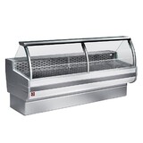 Diamond Gekoelde vitrinetoonbank met gebogen ruiten, met reserve