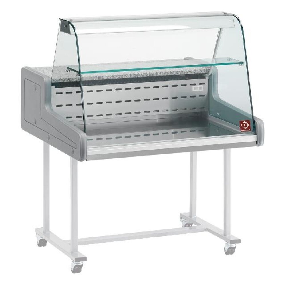 Diamond Gekoelde vitrinetoonbank - gebogen frontglas | SUP15-ZC/R2