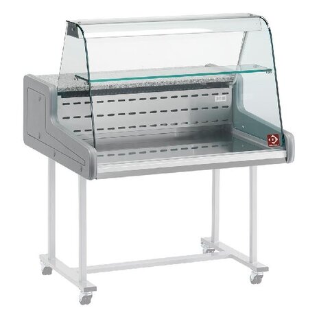 Diamond Gekoelde vitrinetoonbank - gebogen frontglas | SUP15-ZC/R2