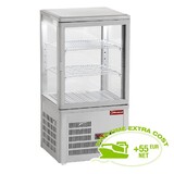 Diamond Vitrine tafelmodel geventileerd, 4 zijden in glas, 3 niveau s  grey Diamond Vitrine tafelmodel geventileerd, 4 zijden in glas, 3 niveau s  grey
