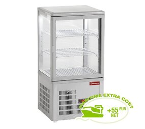 Diamond Vitrine tafelmodel geventileerd, 4 zijden in glas, 3 niveau s  grey Diamond Vitrine tafelmodel geventileerd, 4 zijden in glas, 3 niveau s  grey