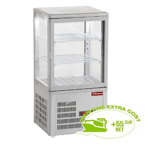 Diamond Vitrine tafelmodel geventileerd, 4 zijden in glas, 3 niveau s grey | MIC-36G/R6 Diamond Vitrine tafelmodel geventileerd, 4 zijden in glas, 3 niveau s grey | MIC-36G/R6