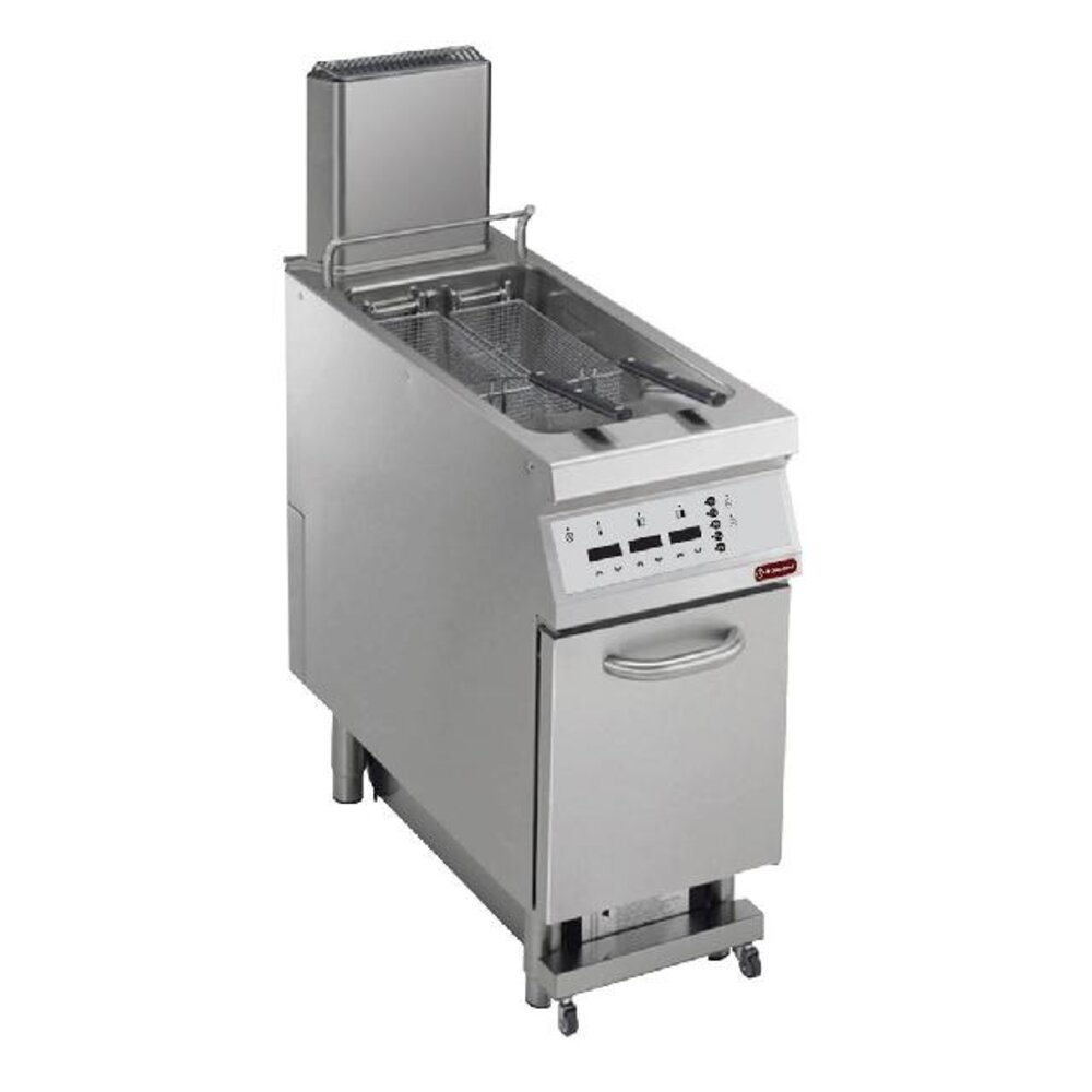 Diamond Gasfriteuse 1 kuip in  y vorm 23 liter, op meubel,  digit | G22/F23CFSA4-S