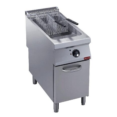Diamond Elektrische friteuse 1 kuip  y  23 liter, buitenkant branders, op meubel | E22/F23A4-S
