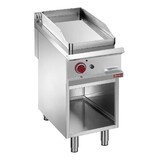 Diamond Vlakke  gasbakplaat verchroomd, module 1 2, op open kast