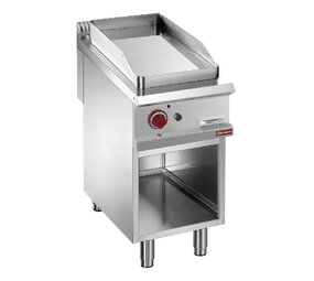 Diamond Bakplaat op gas, vlakke plaat module 1 2, op open kast Diamond Bakplaat op gas, vlakke plaat module 1 2, op open kast