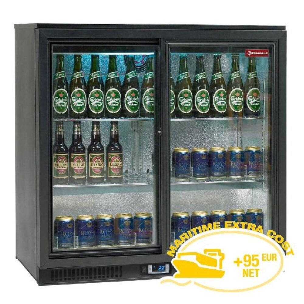 Diamond Flessenkoeler geventileerd back bar , 2 schuifdeuren | TABS2/D-R6 Diamond Flessenkoeler geventileerd back bar , 2 schuifdeuren | TABS2/D-R6