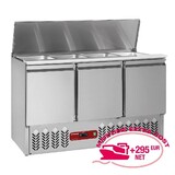 Diamond Gekoelde saladette met deksel 4x gn 1 1 - 150 mm + reserve 3 deuren gn 1 1, 380 lit Diamond Gekoelde saladette met deksel 4x gn 1 1 - 150 mm + reserve 3 deuren gn 1 1, 380 lit