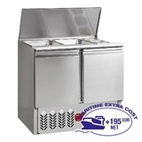 Diamond Gekoelde saladette met deksel 2x gn 1 1 + 3x gn 1 6 - 150 mm, reseve 2 deuren gn 1 1, 240 lit Diamond Gekoelde saladette met deksel 2x gn 1 1 + 3x gn 1 6 - 150 mm, reseve 2 deuren gn 1 1, 240 lit