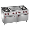Diamond Fornuis 4 branders, centrale doorkookplaat, 2 gasovens gn 2 1 | G7/T4B2F15 Diamond Fornuis 4 branders, centrale doorkookplaat, 2 gasovens gn 2 1 | G7/T4B2F15