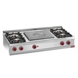 Diamond Fornuis 4 branders, centrale doorkookplaat -top-