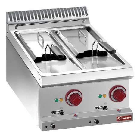 Diamond Elektrische friteuse 2 kuipen van 6 liter -top- | E7/F2V64T