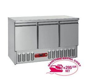 Diamond Compacte koeltafel 3 deuren gn 1 1, 380 lit Diamond Compacte koeltafel 3 deuren gn 1 1, 380 lit