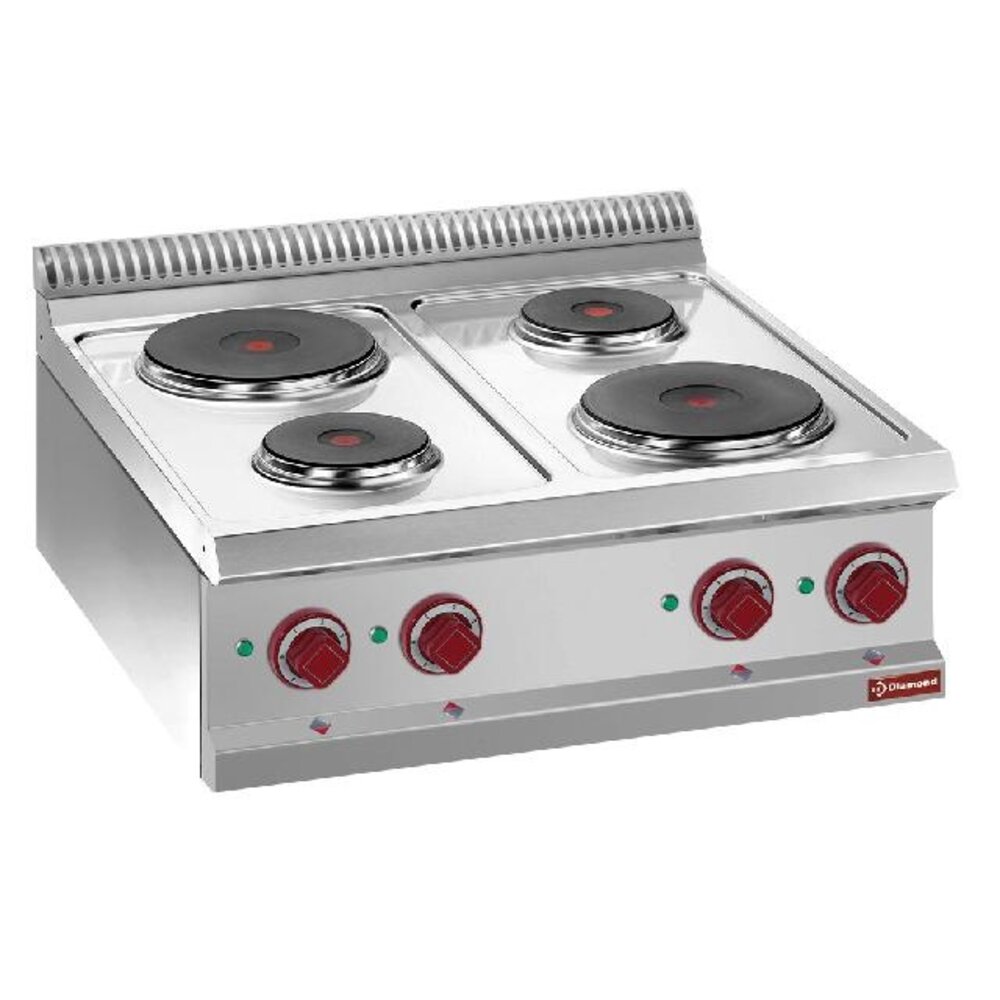 Diamond Elektrische kookplaat 4 ronde platen -top- | E7/4P7T Diamond Elektrische kookplaat 4 ronde platen -top- | E7/4P7T