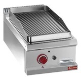 Diamond Braadplaat op gas met geribde plaat, module 1 2  -top-