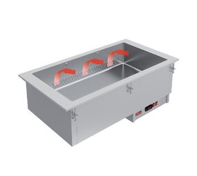 Diamond Bain-marie element 2 gn 1 1 - droog - geventileerd Diamond Bain-marie element 2 gn 1 1 - droog - geventileerd