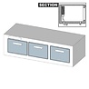 Diamond Reserve vitrinetoonbank, statische koeling, 3 grote laden, met groep | RS316 Diamond Reserve vitrinetoonbank, statische koeling, 3 grote laden, met groep | RS316