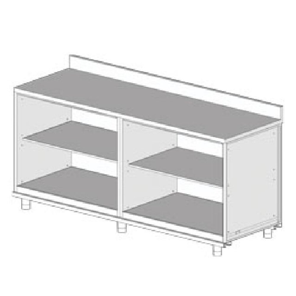 Diamond Neutraal achter meubel, opstaande boord | NL21X Diamond Neutraal achter meubel, opstaande boord | NL21X