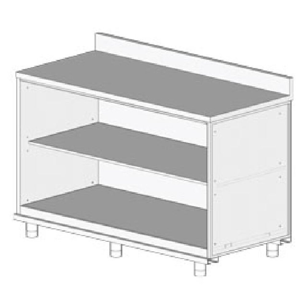 Diamond Neutraal achter meubel, opstaande boord | NL15X