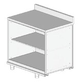 Diamond Neutraal achter meubel, opstaande boord Diamond Neutraal achter meubel, opstaande boord