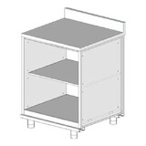 Diamond Neutraal achter meubel, opstaande boord Diamond Neutraal achter meubel, opstaande boord