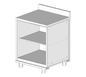 Diamond Neutraal achter meubel, opstaande boord