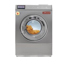 Diamond Wasmachine met vloerbevestiging  r.v.s.  18 kg met touch screen Diamond Wasmachine met vloerbevestiging  r.v.s.  18 kg met touch screen